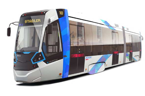 Низкопольный трамвайный вагон STADLER 82202KY
