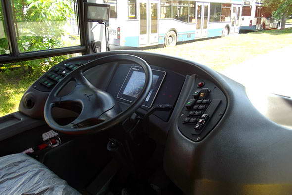 Троллейбус СВАРЗ 6275 - салон водителя