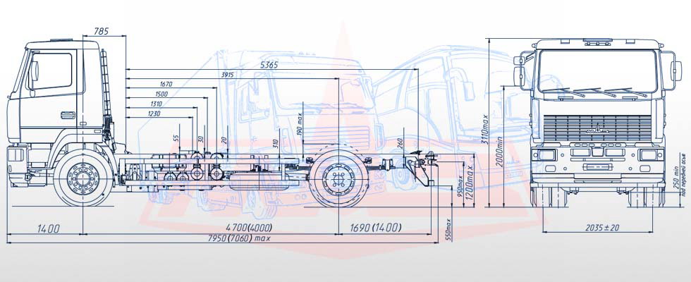 шасси маз, маз шасси