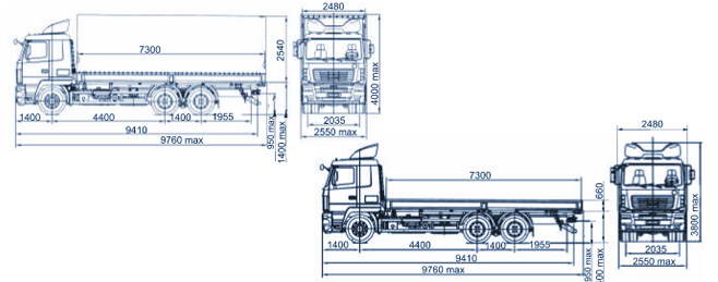 Бортовой МАЗ 6312w6-8421-000