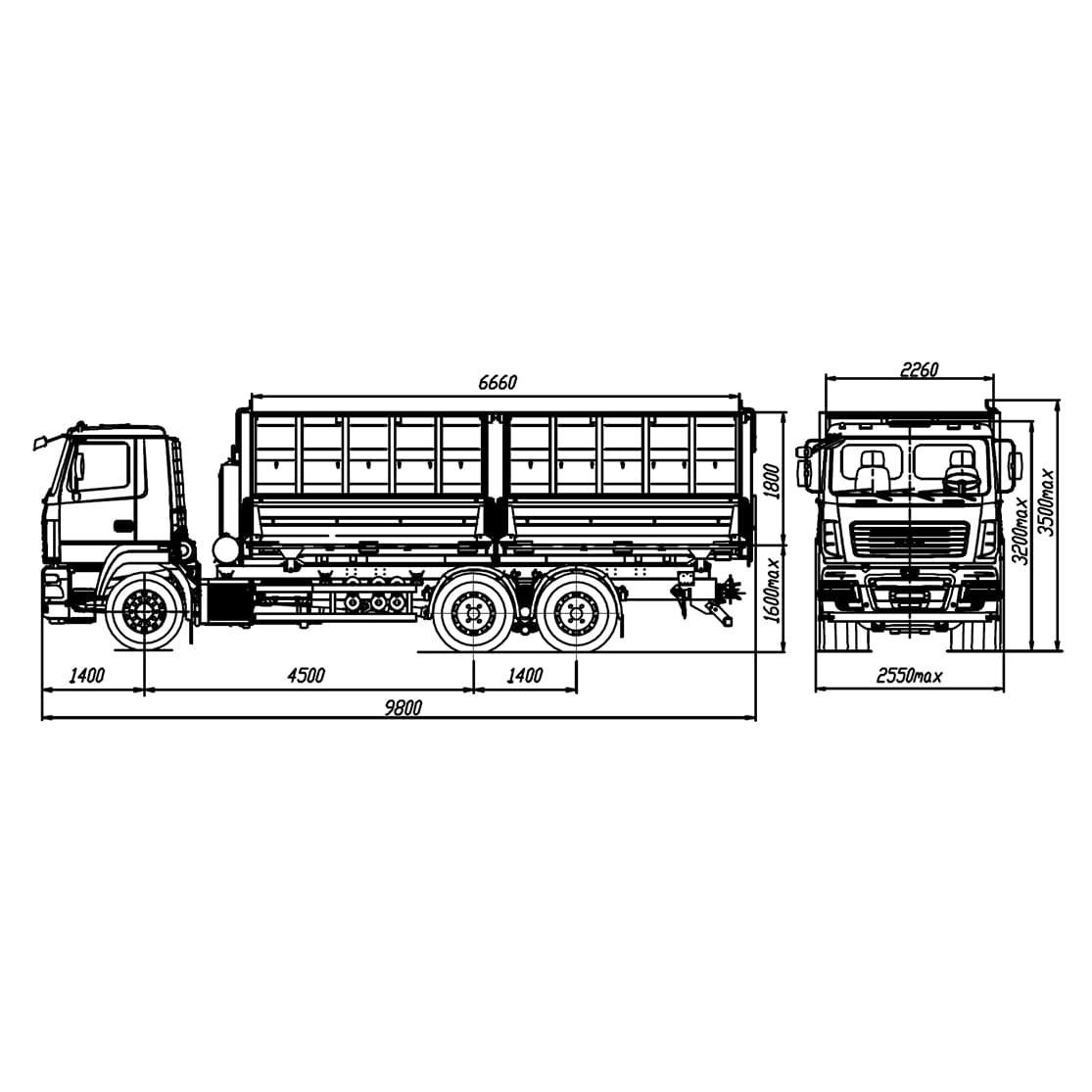 Бортовой МАЗ 6501Е8-520-031