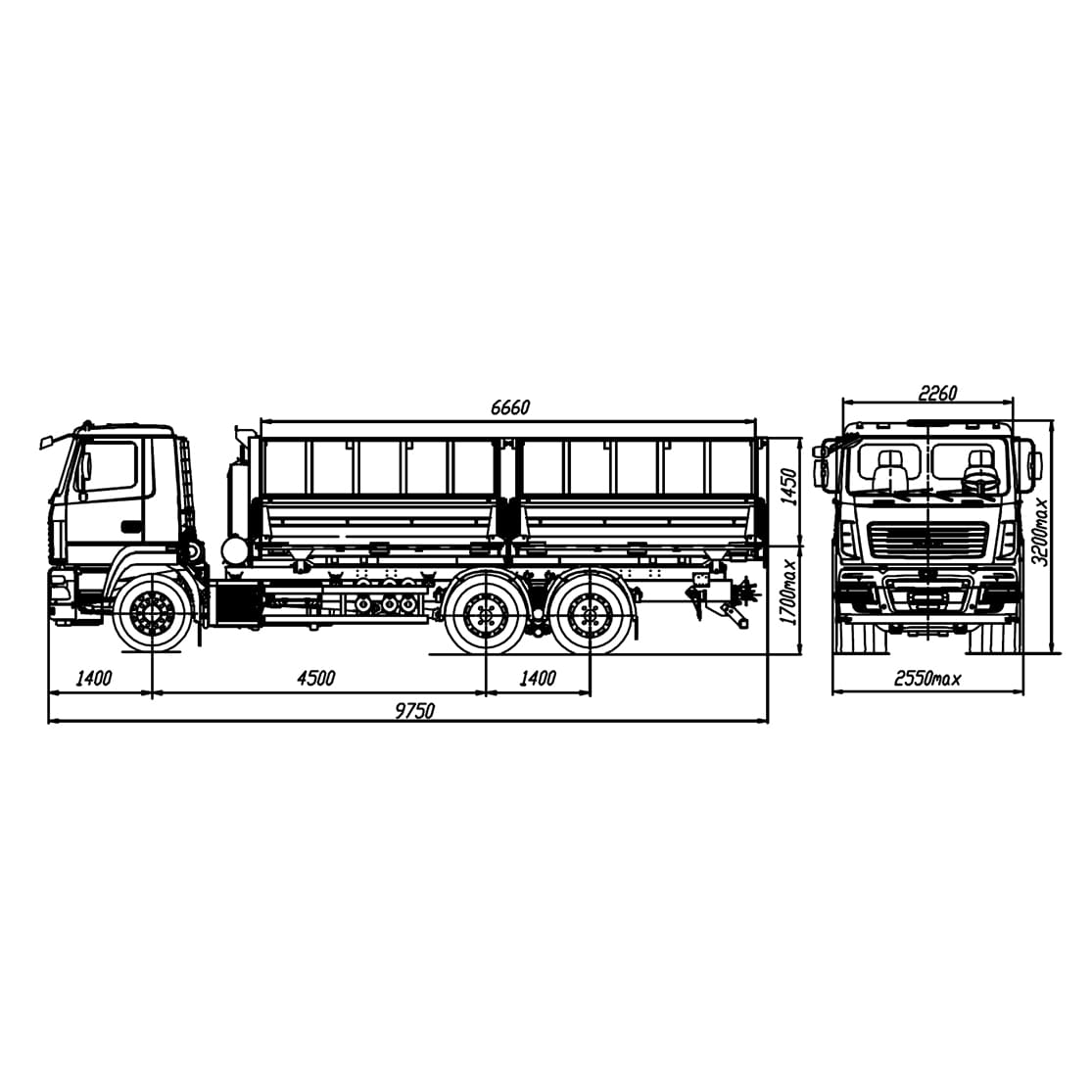 Бортовой МАЗ 6501Е8-521-031