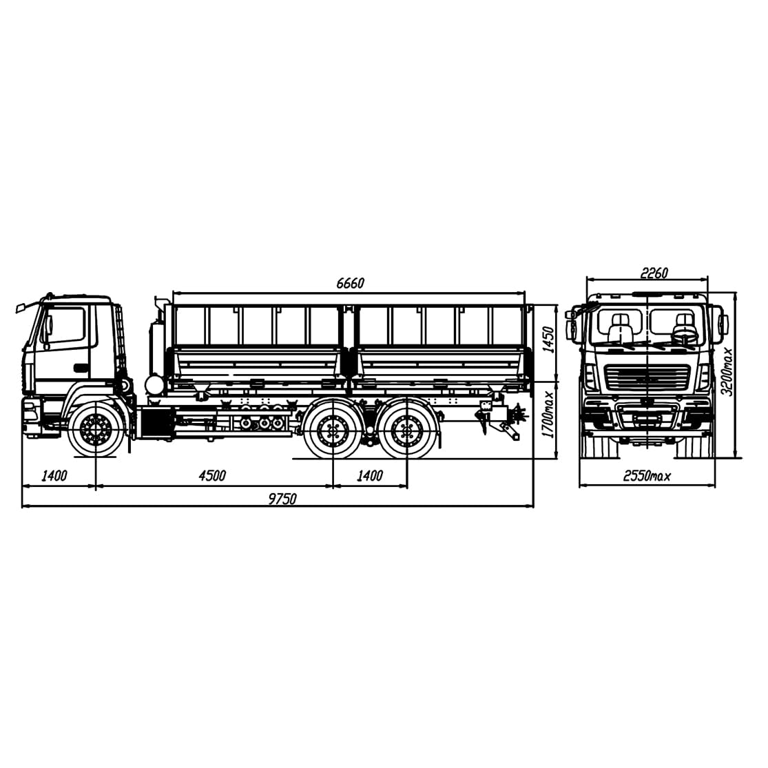 Бортовой МАЗ 6501Е8-522-031