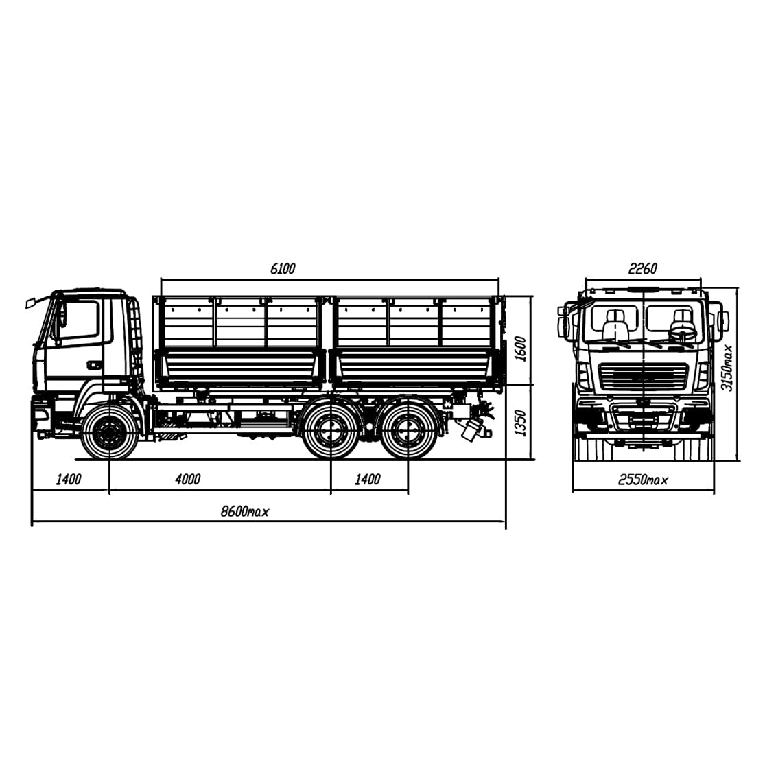 Бортовой МАЗ 6501С5-525-000