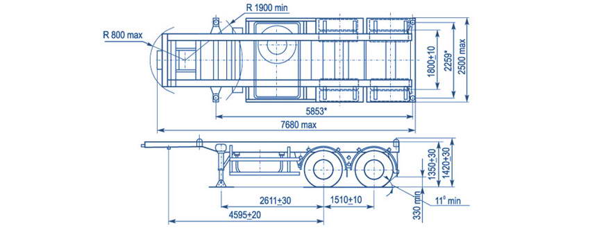 МАЗ 933060 контейнеровоз