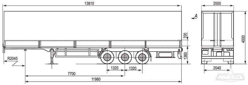 Прицеп МАЗ 975830-3024