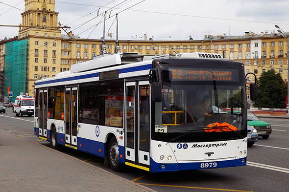 Троллейбус СВАРЗ 6275 на маршруте